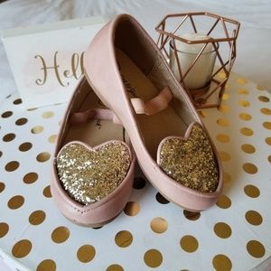 Pink ballet flats